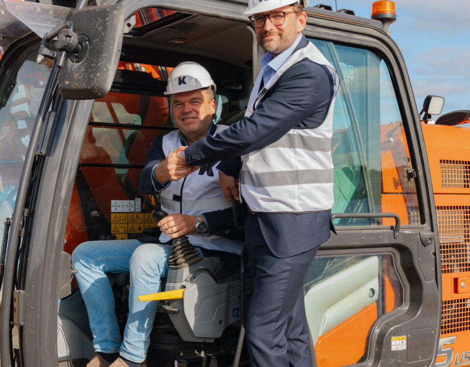 Riemst - eerste steenlegging Op 't Reeck III